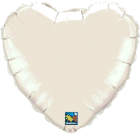 Hearts Mylar Ballons White QH99347